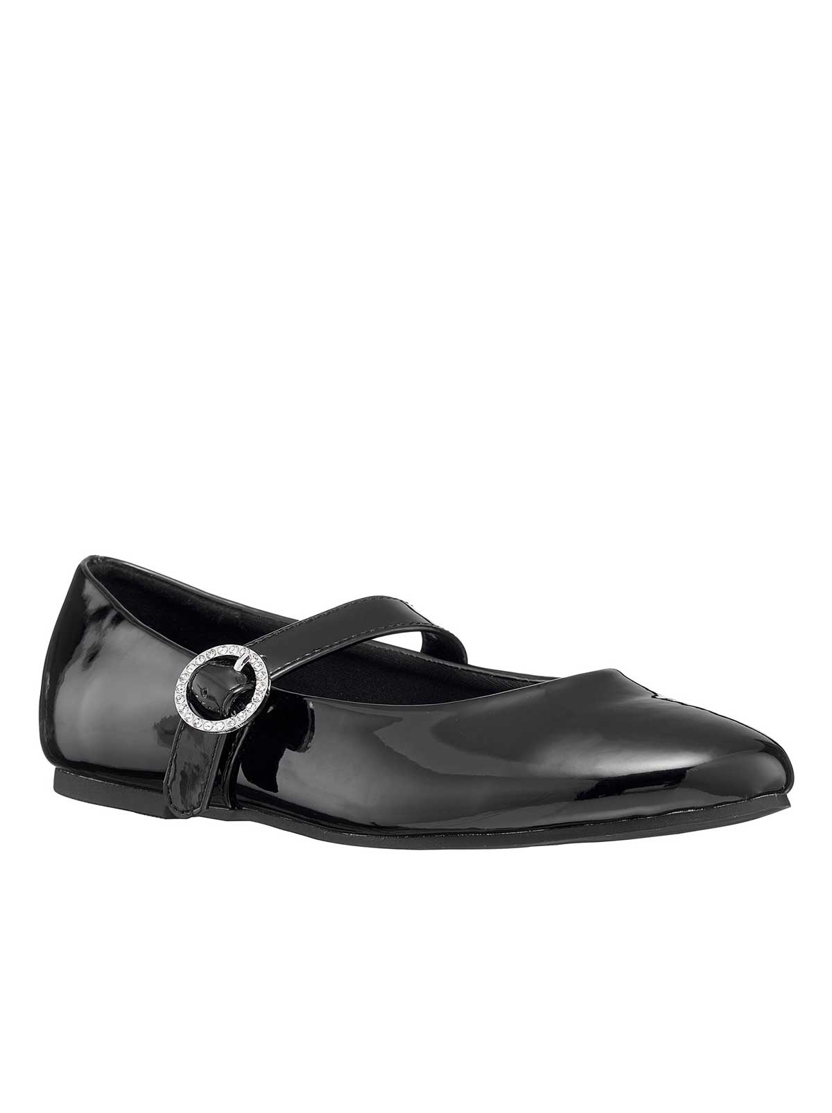 Toddler Amy Jeweled Buckle Ballet Flat in Black - Jessica Simpson Women
