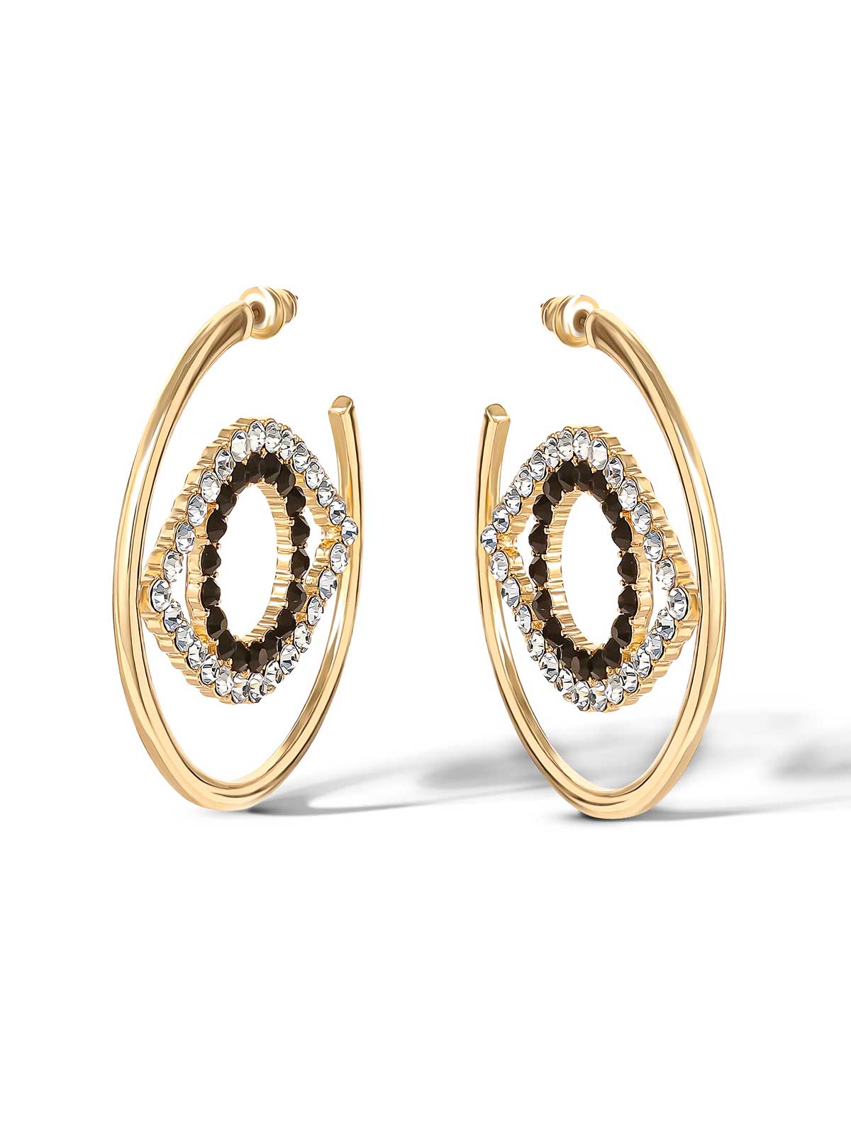 Crystal Eye Hoop Earrings - Jessica Simpson Accessories