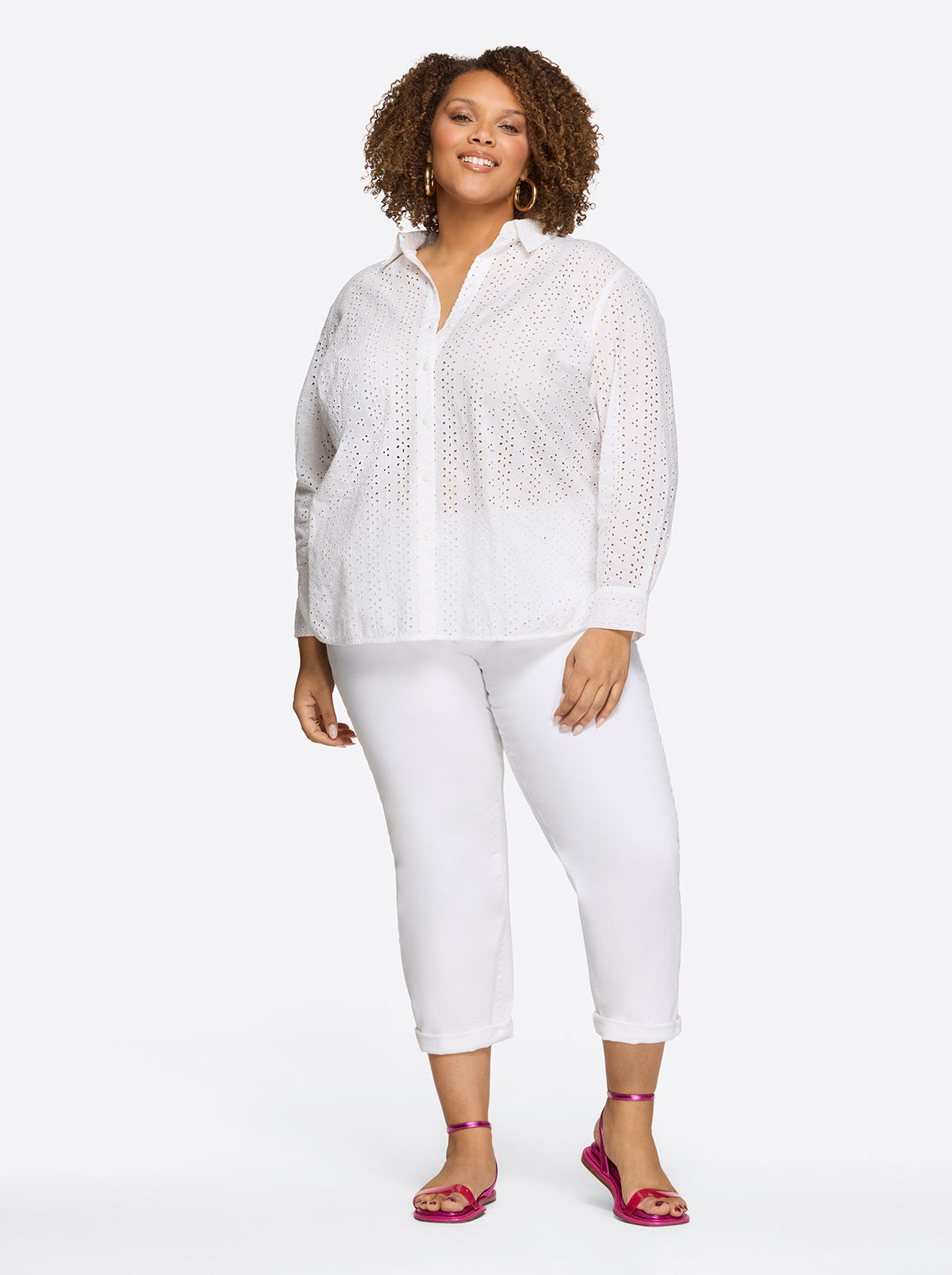 Beryl Button Up Shirt in Gardenia - Jessica Simpson Women