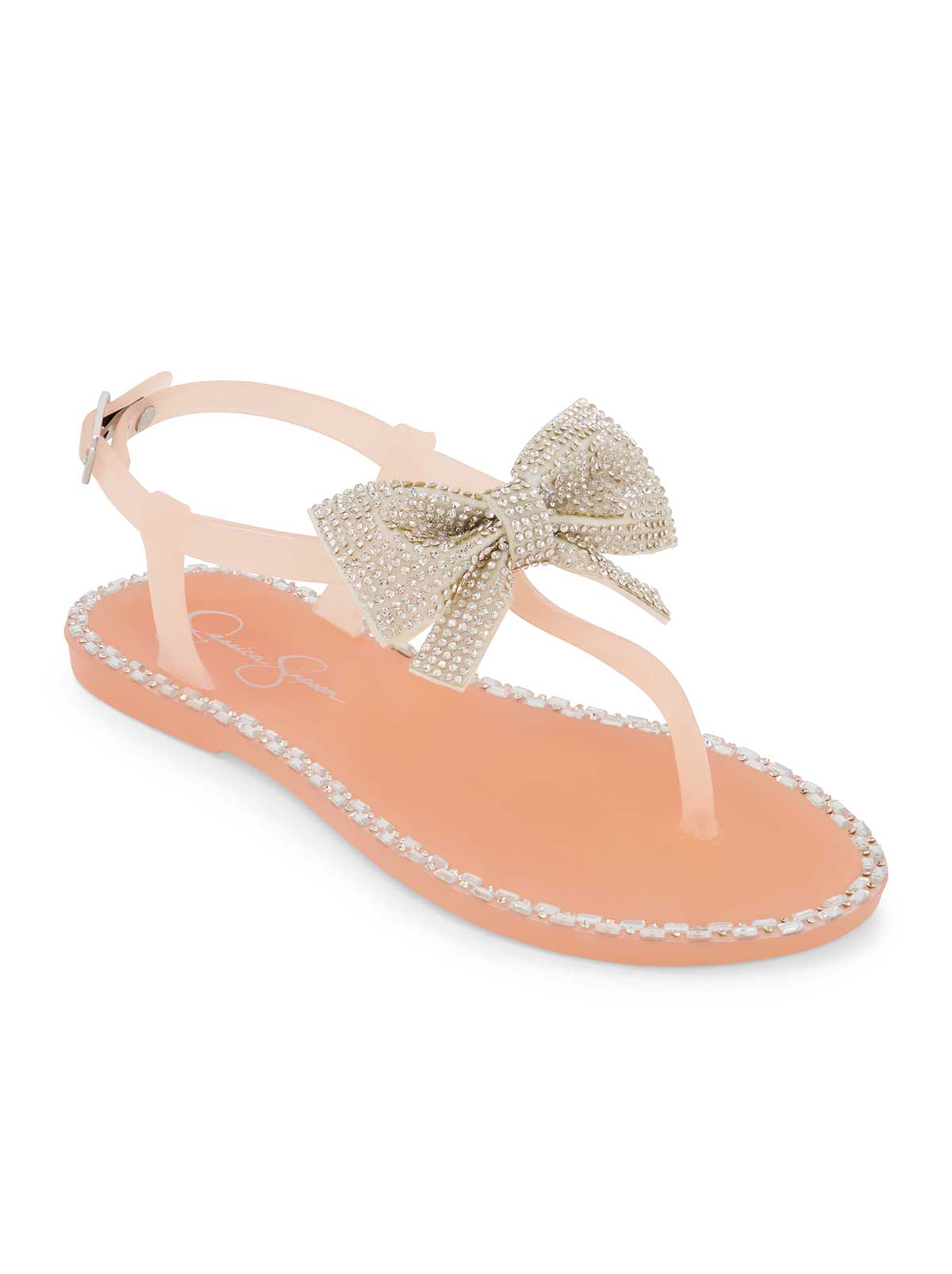 Girls' Jelly Bow Slippers in Blush - Jessica Simpson Women