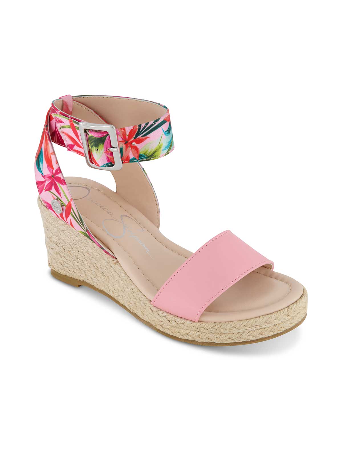 Girls' Asha Cuff Wedge Sandals in Pink - Jessica Simpson Women