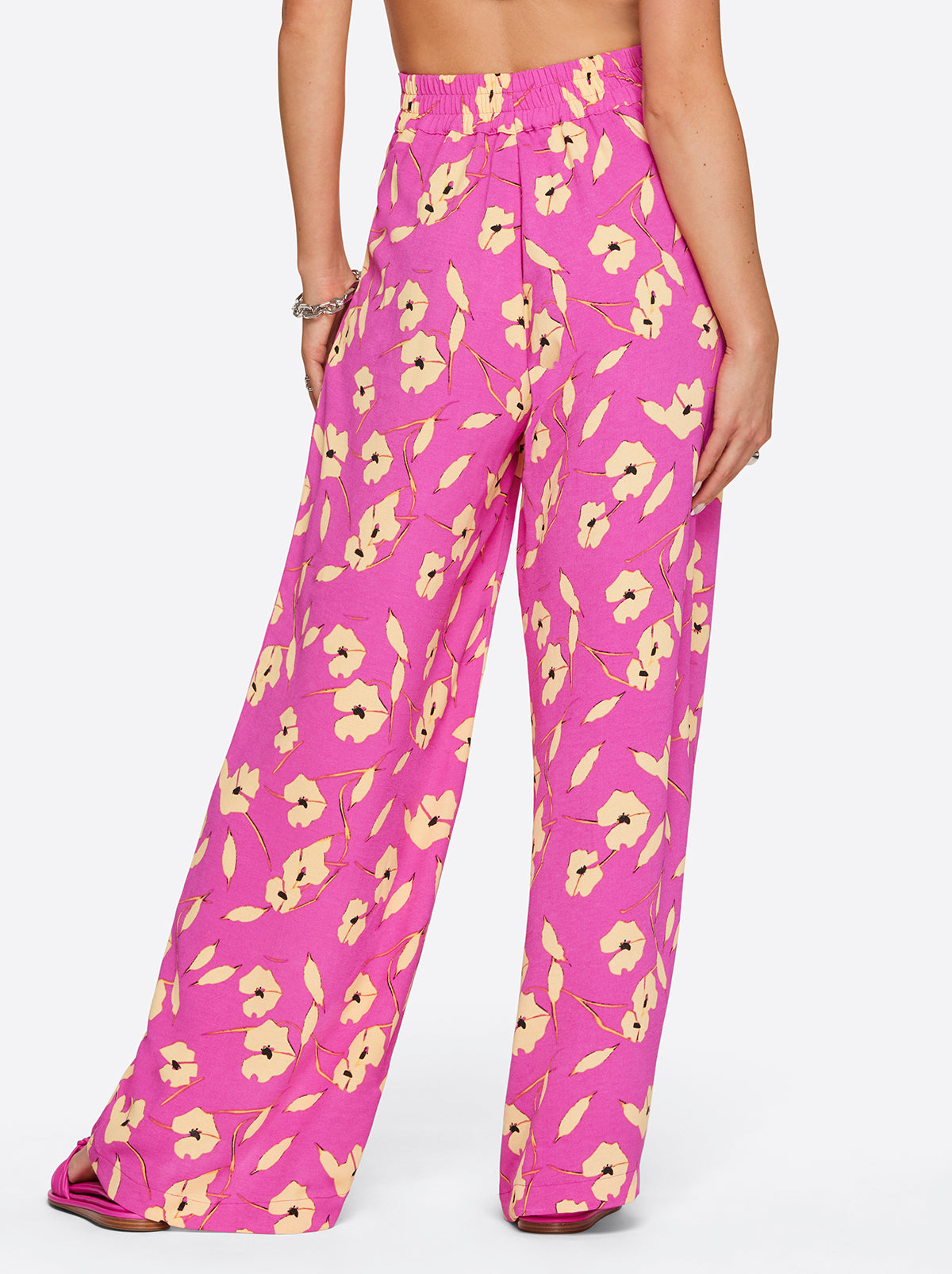 Winnie Wide Leg Pants in Withering Petals - Jessica Simpson Women