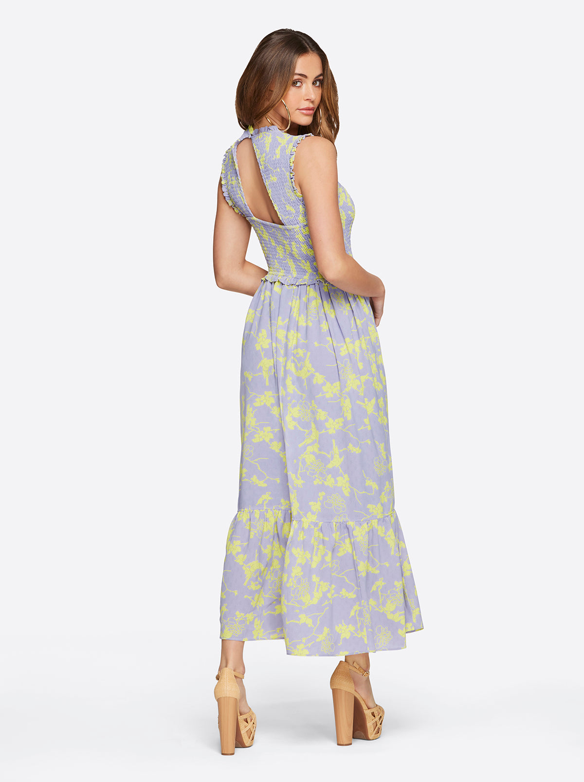 Mira Tiered Ruffle Maxi Dress in Hidden Lotus - Jessica Simpson Women