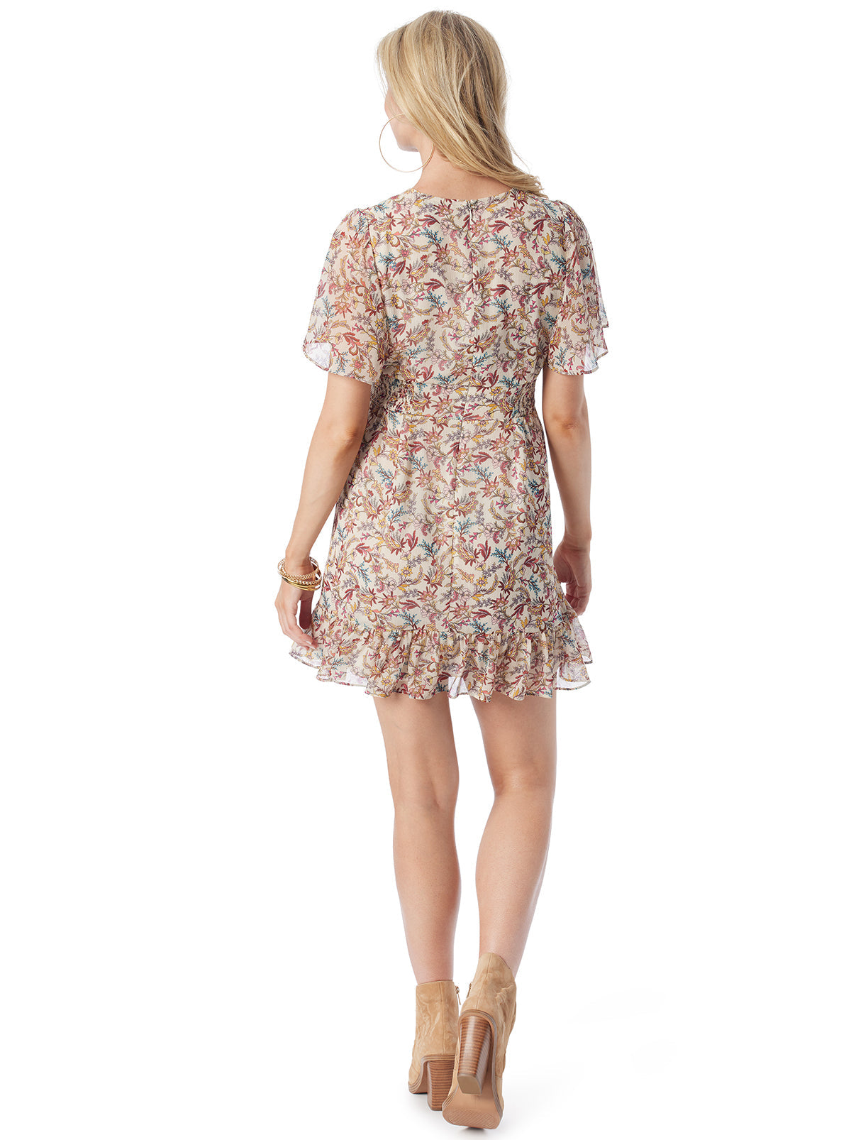 Lottie Dress in Cartoon Florals - Jessica Simpson Women