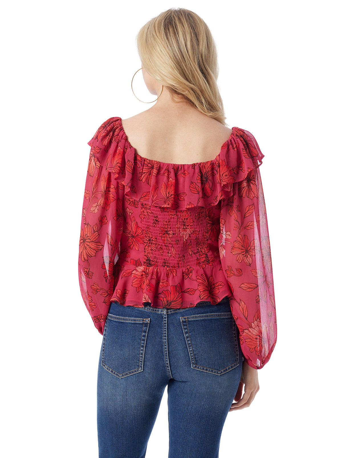Aki Blouse in Outlines Blossoms - Jessica Simpson Women