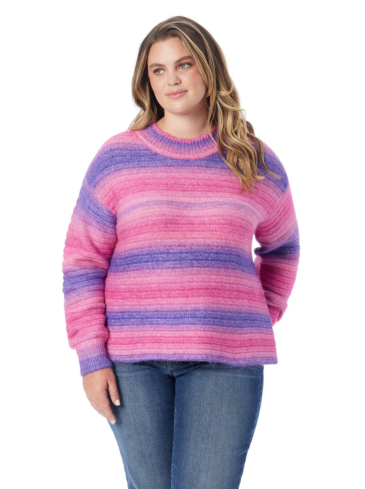 Portia Sweater in Royal Purple Combo - Jessica Simpson Women