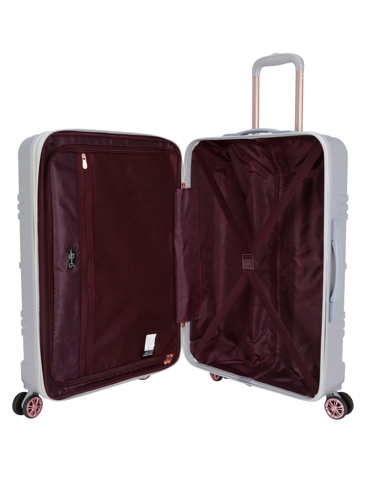 Jewel Plaid Luggage Collection in Silver - Jessica Simpson Home