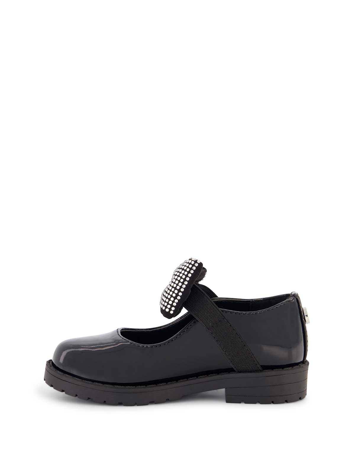 Toddler Aubrey Bow Flat in Black - Jessica Simpson Women