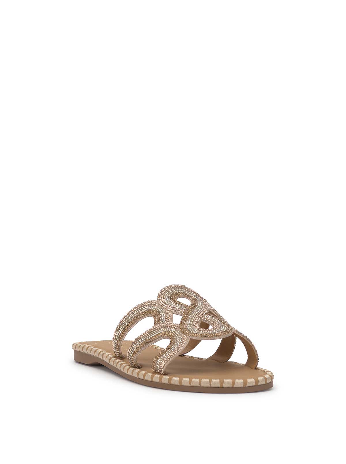 Bria Flat Sandal in Champagne - Jessica Simpson Women