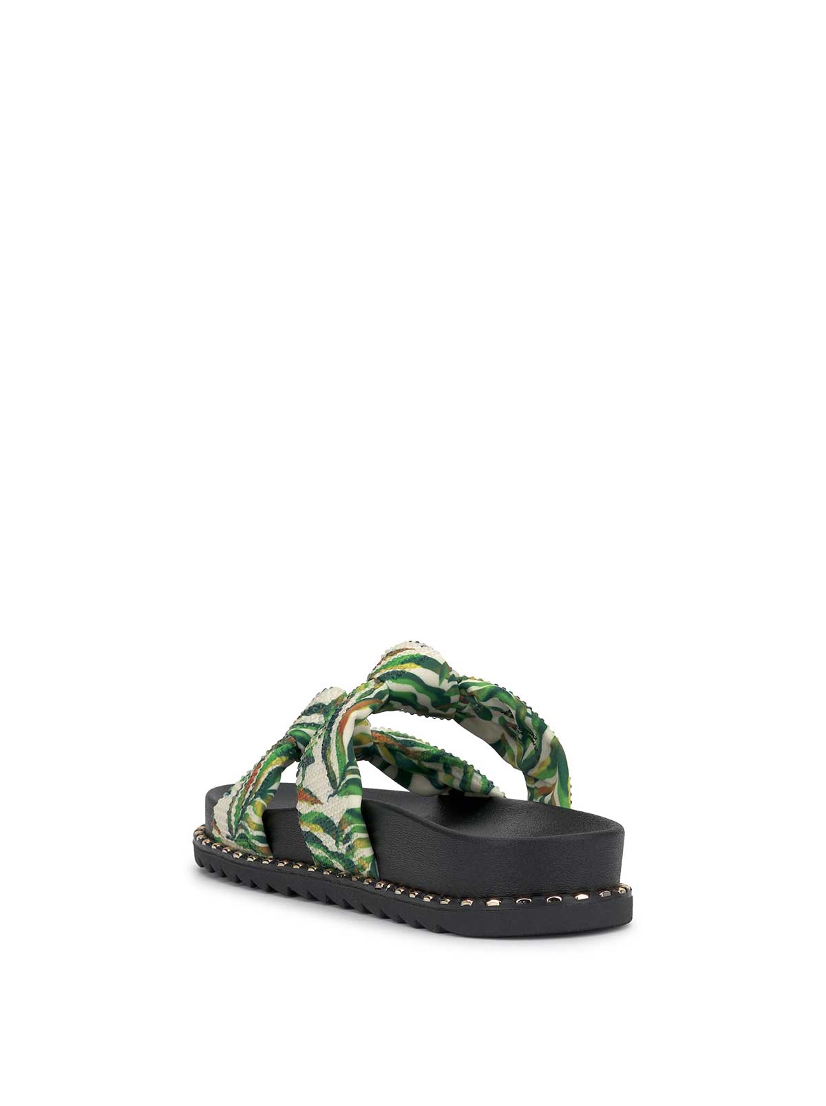 Caralyna Flat Sandal in Green Multi - Jessica Simpson Women