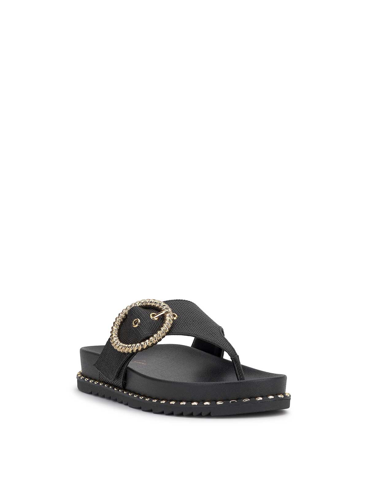 Cymmeri Flat Sandal in Black - Jessica Simpson Women
