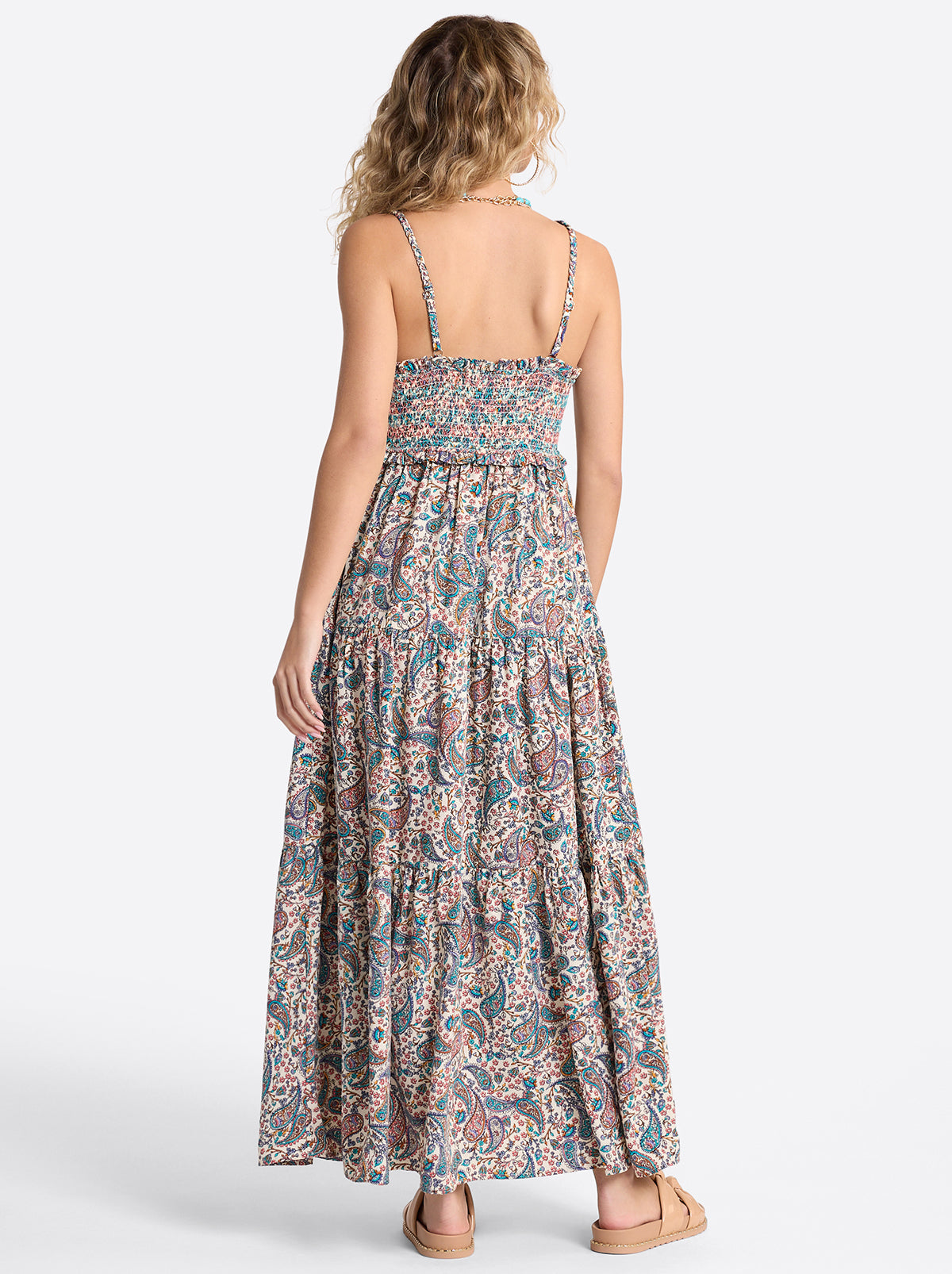 Bronte Dress in Buttercream Playful Paisleys - Jessica Simpson Women