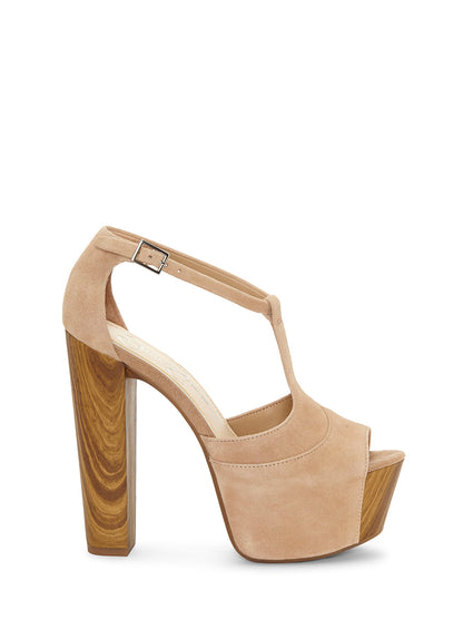 Dany T-Strap Platform Sandal in Sand - Jessica Simpson Women