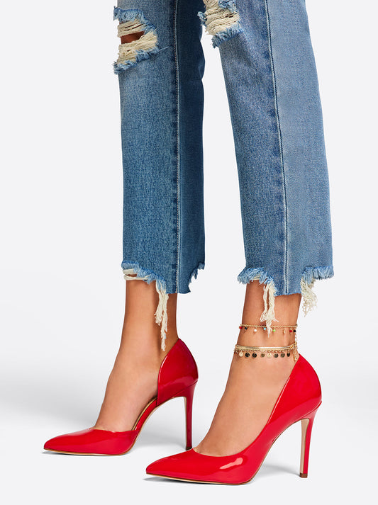 Prizma D'Orsay Pump in Red Patent - Jessica Simpson Women
