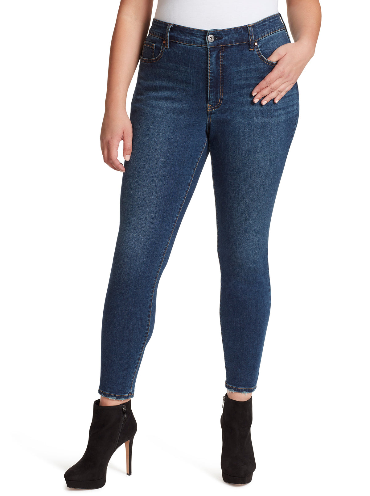Adored High Rise Ankle Skinny Jeans in Mia - Jessica Simpson Women
