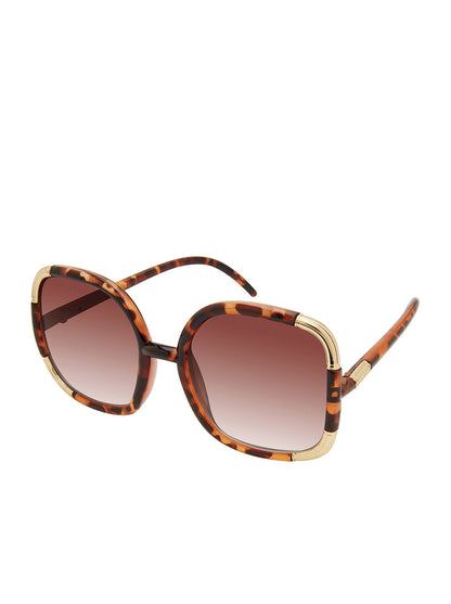 Over-Sized Oval Sunglasses in Tortoise - Jessica Simpson Accessories
