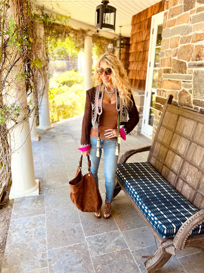 Over-Sized Oval Sunglasses in Tortoise - Jessica Simpson Accessories