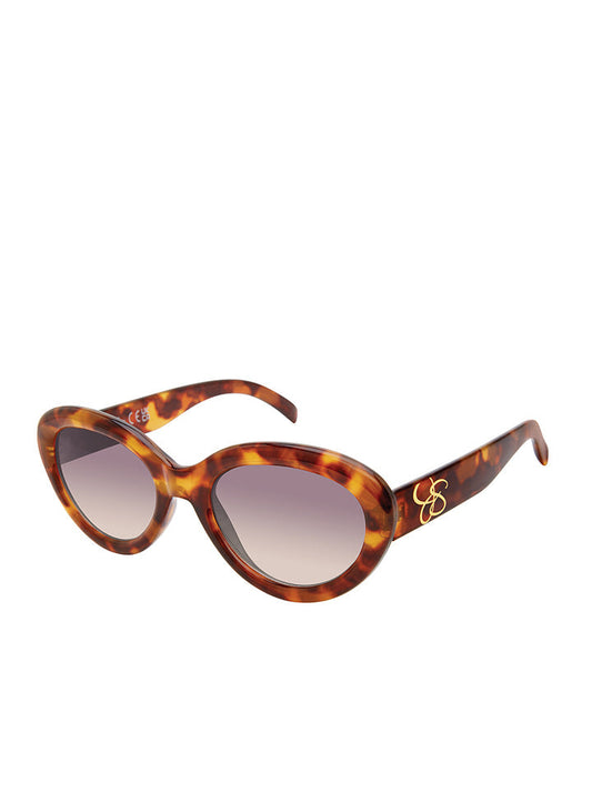 Round Cat Eye Sunglasses in Tortoise - Jessica Simpson Accessories