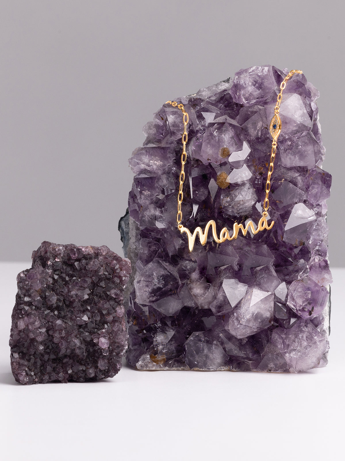 Personalized Necklace with Pavé Cubic Zirconia Charm - Gold - Jessica Simpson Accessories
