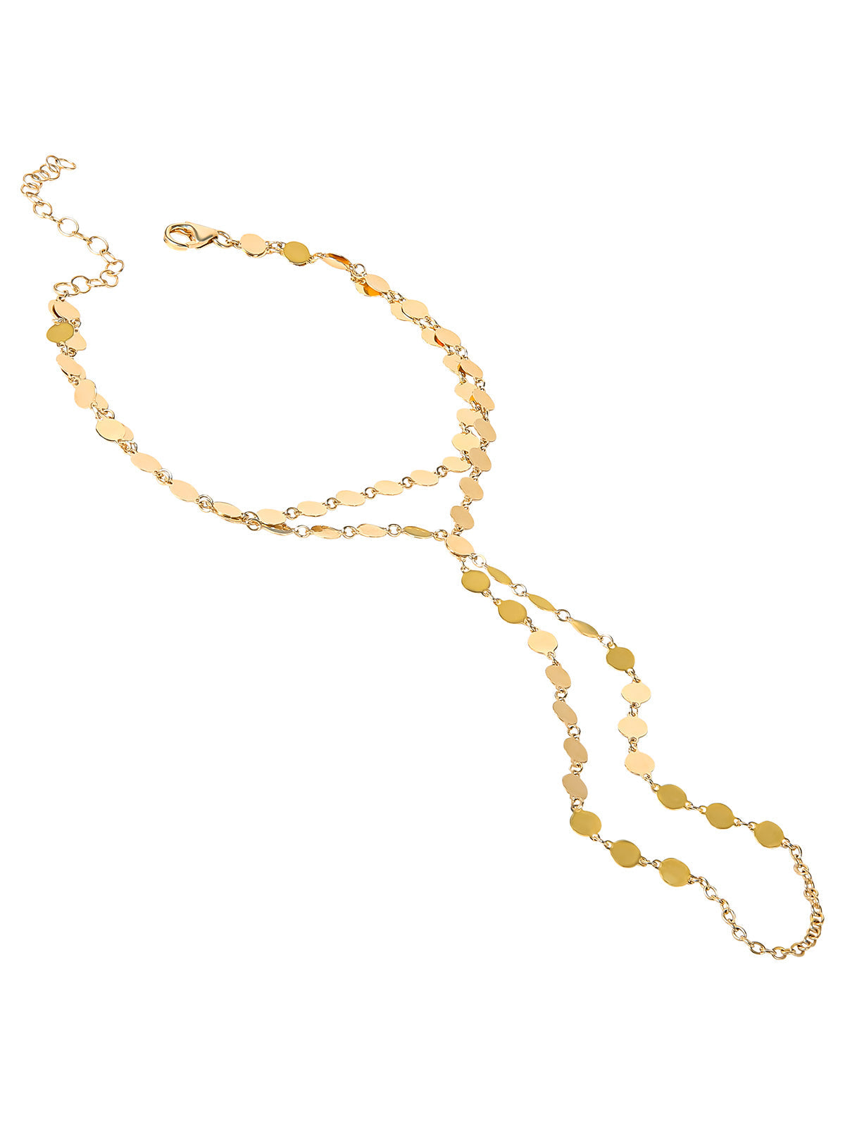 Demi Fine Hand Chain in Gold Confetti - Jessica Simpson Accessories