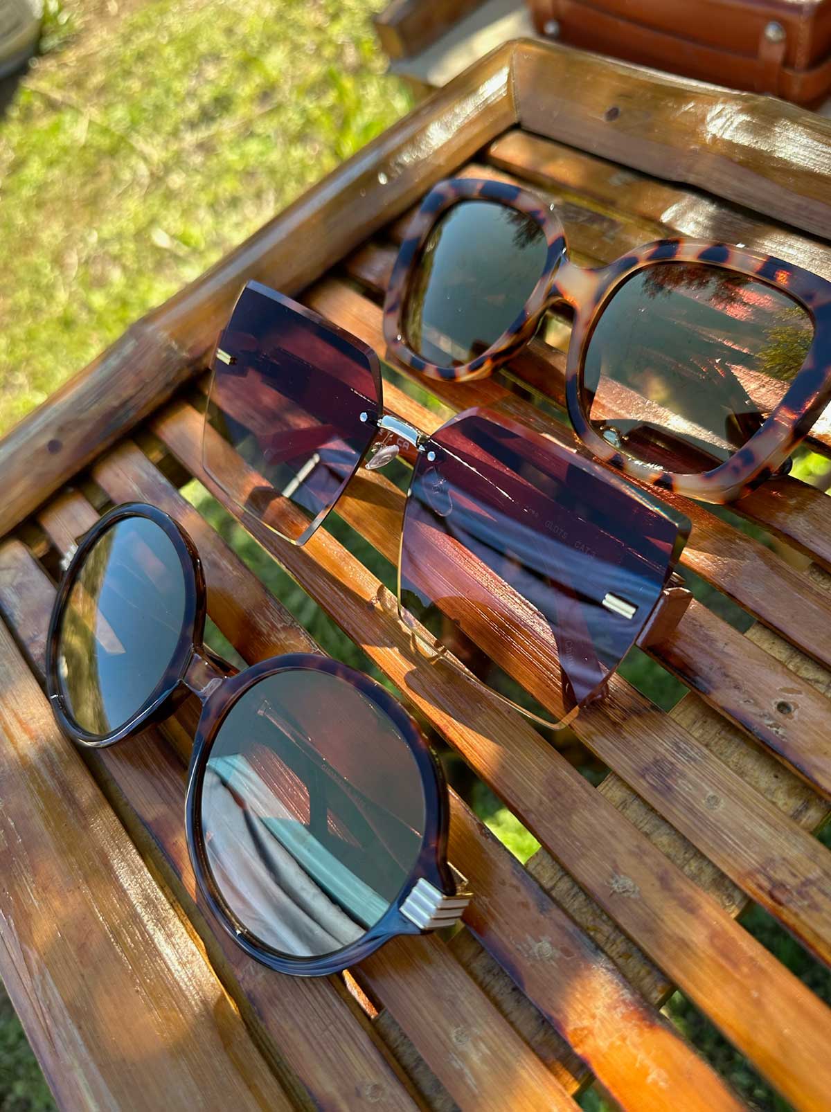 Glamorous Cat Eye Vented Temple Sunglasses in Tortoise - Jessica Simpson Accessories