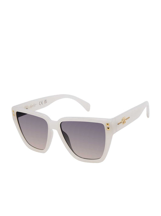 Star Studded Cat Eye Sunglasses in Cream - Jessica Simpson Accessories