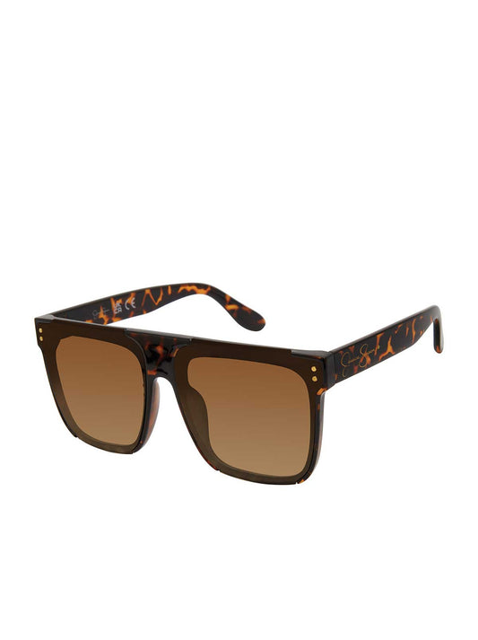 Oversized Square Sunglasses in Tortoise - Jessica Simpson Accessories