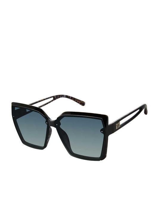 Cat Eye Sunglasses in Black and Leopard - Jessica Simpson Accessories