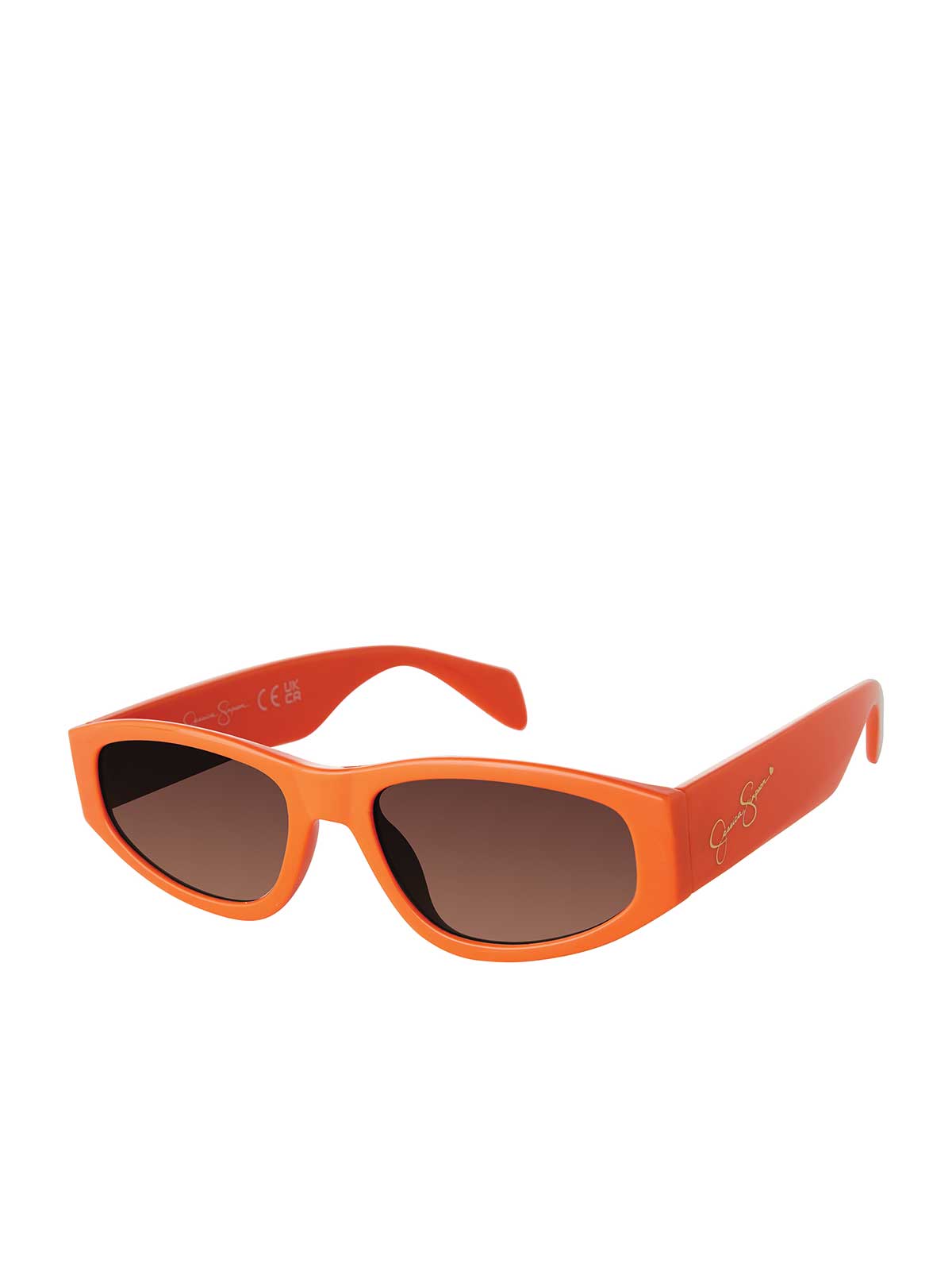 Vintage Oval Sunglasses in Orange - Jessica Simpson Accessories