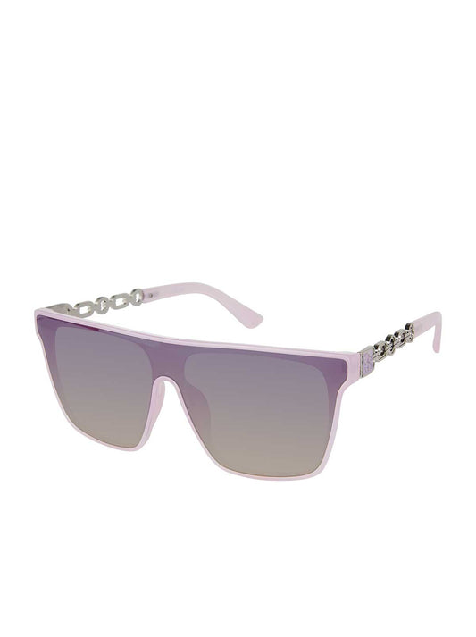 Metal Square Shield Sunglasses in Lavender - Jessica Simpson Accessories
