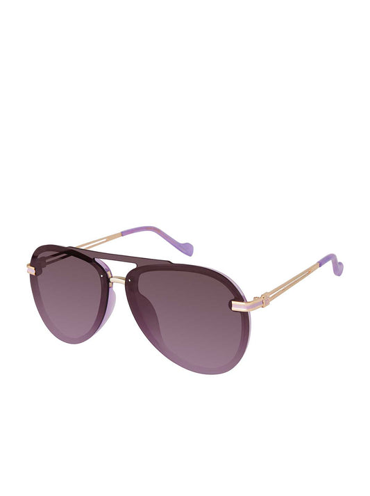 Metal Aviator Sunglasses in Light Purple - Jessica Simpson Accessories
