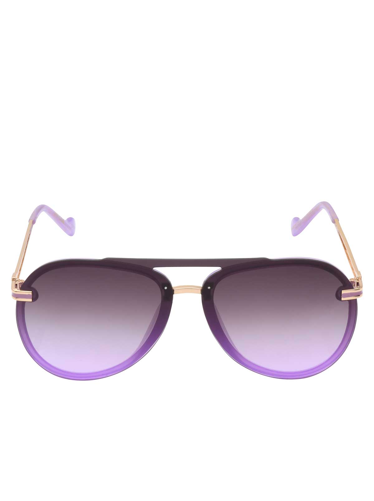 Metal Aviator Sunglasses in Light Purple - Jessica Simpson Accessories