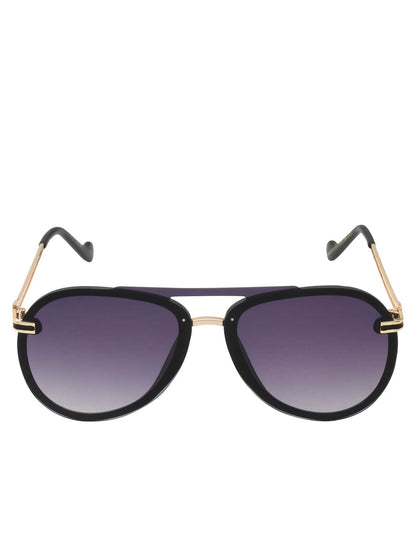 Metal Aviator Sunglasses in Smoke Matte Black - Jessica Simpson Accessories