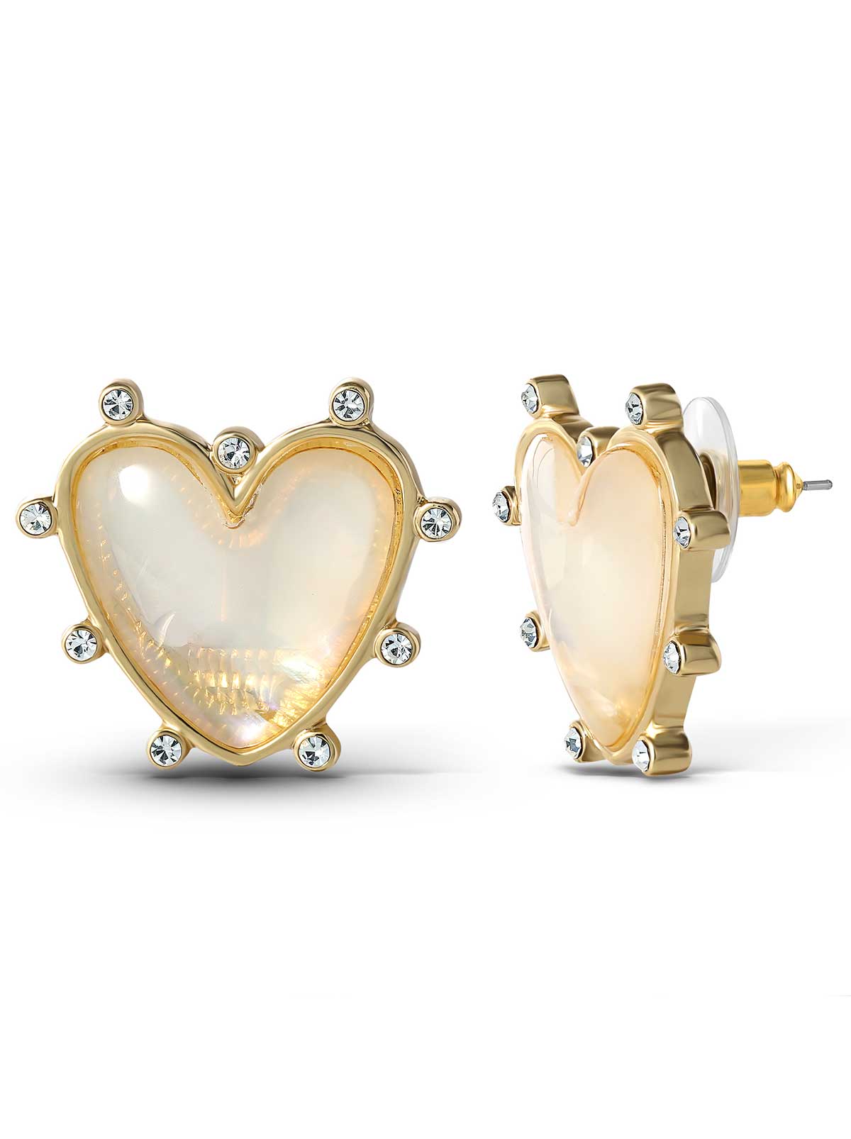 Heart Stud Earrings - Jessica Simpson Accessories