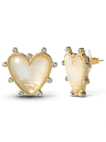 Heart Stud Earrings - Jessica Simpson Accessories