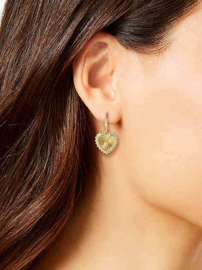 Heart Drop Earrings - Jessica Simpson Accessories