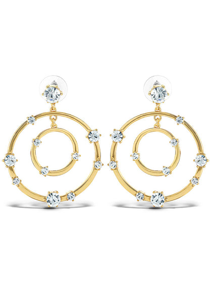 Orbital Crystal Drop Earrings - Jessica Simpson Accessories