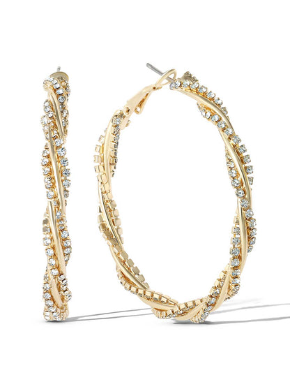 Spiral Hoop Earrings - Jessica Simpson Accessories