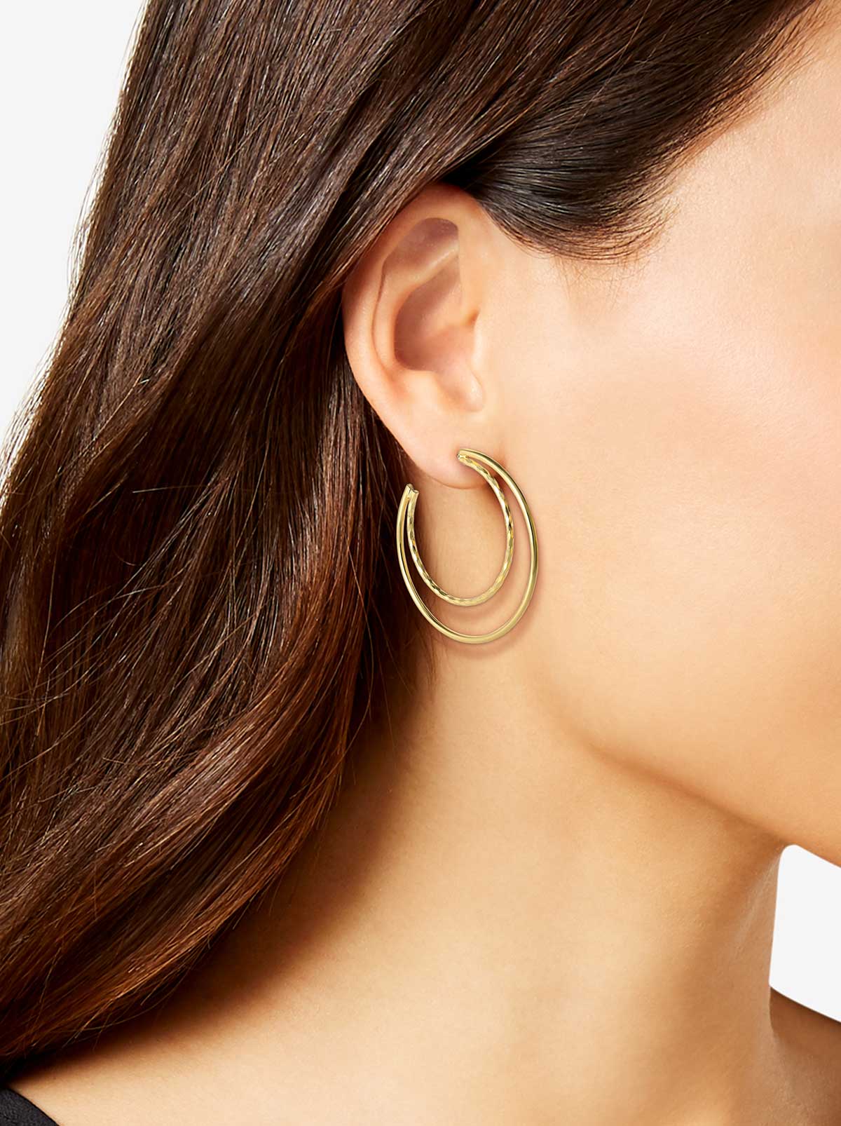 Double Hoop Earrings - Jessica Simpson Accessories