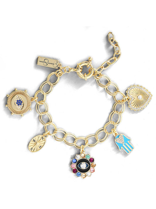 Evil Eye Charm Bracelet - Jessica Simpson Accessories