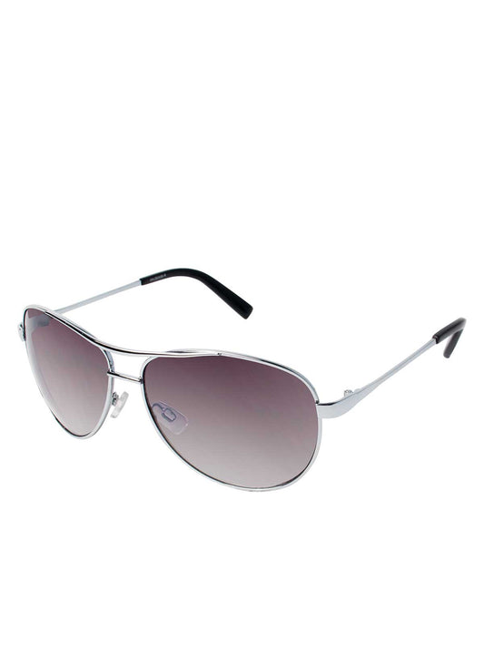 Iconic Aviator Pilot Sunglasses with Bifocal Readers in Silver - Jessica Simpson Accessories
