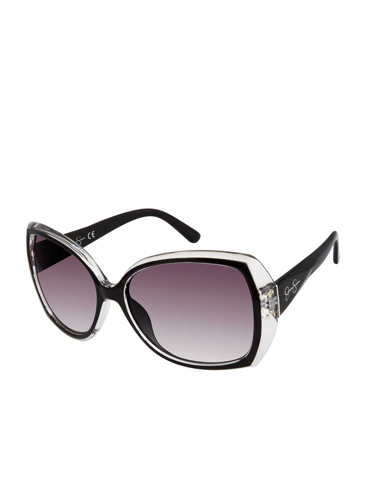 Oversized Butterfly Sunglasses with Bifocal Readers in Black - Jessica Simpson Accessories