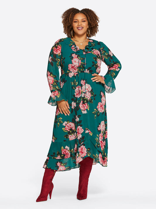 Aneesa Dress in Cosmic Rosettes - Jessica Simpson Women