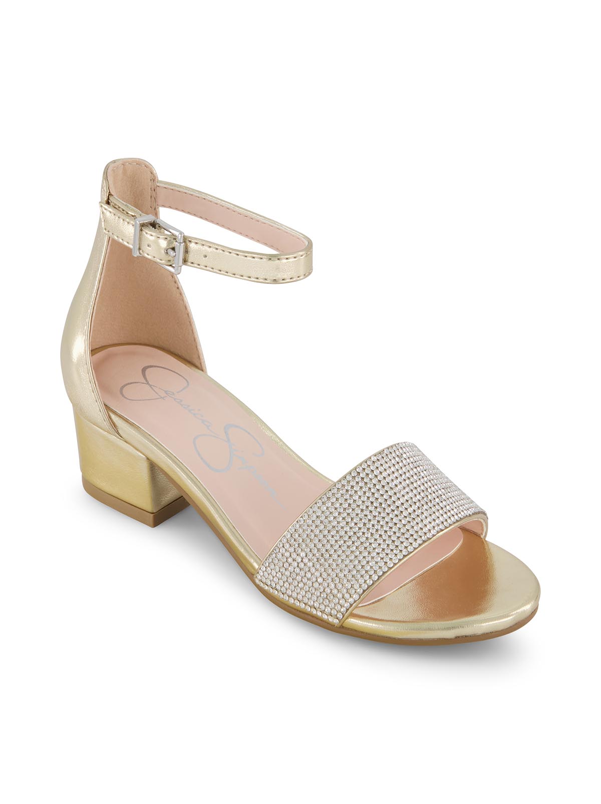 Girls' Pearl Stone Dress Heel in Gold - Jessica Simpson Women