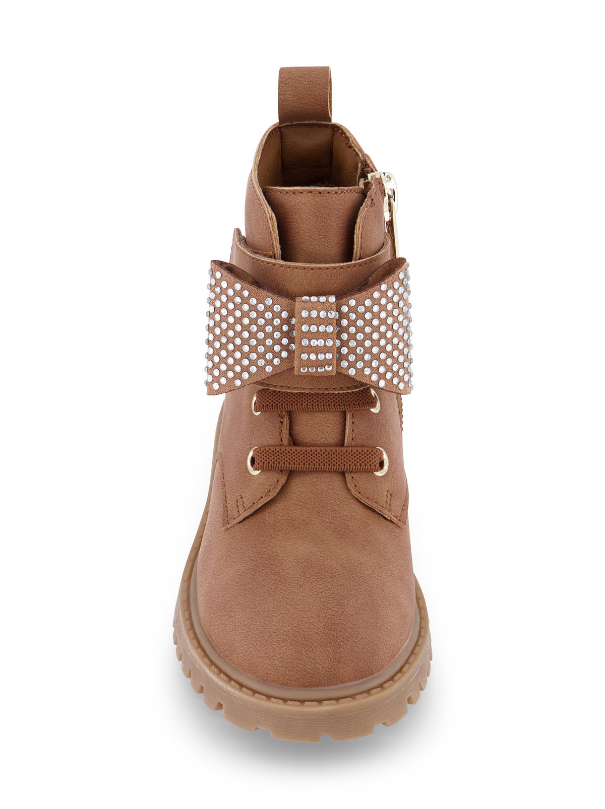 Toddler Daria Bow Moto Boot in Cognac - Jessica Simpson Women