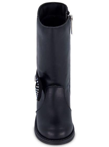 Toddler Evie Bow Tall Boot in Black - Jessica Simpson Women
