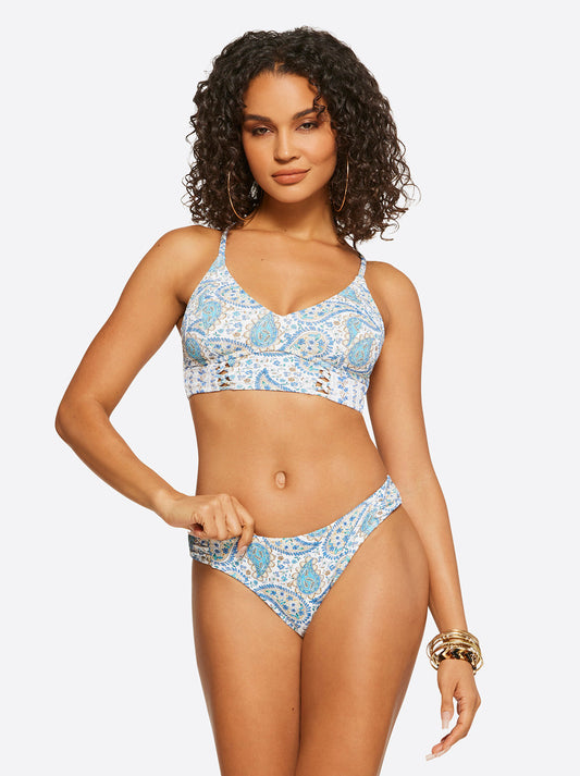 Sweetness Overload Cropped Cami in White Multi - Jessica Simpson Women