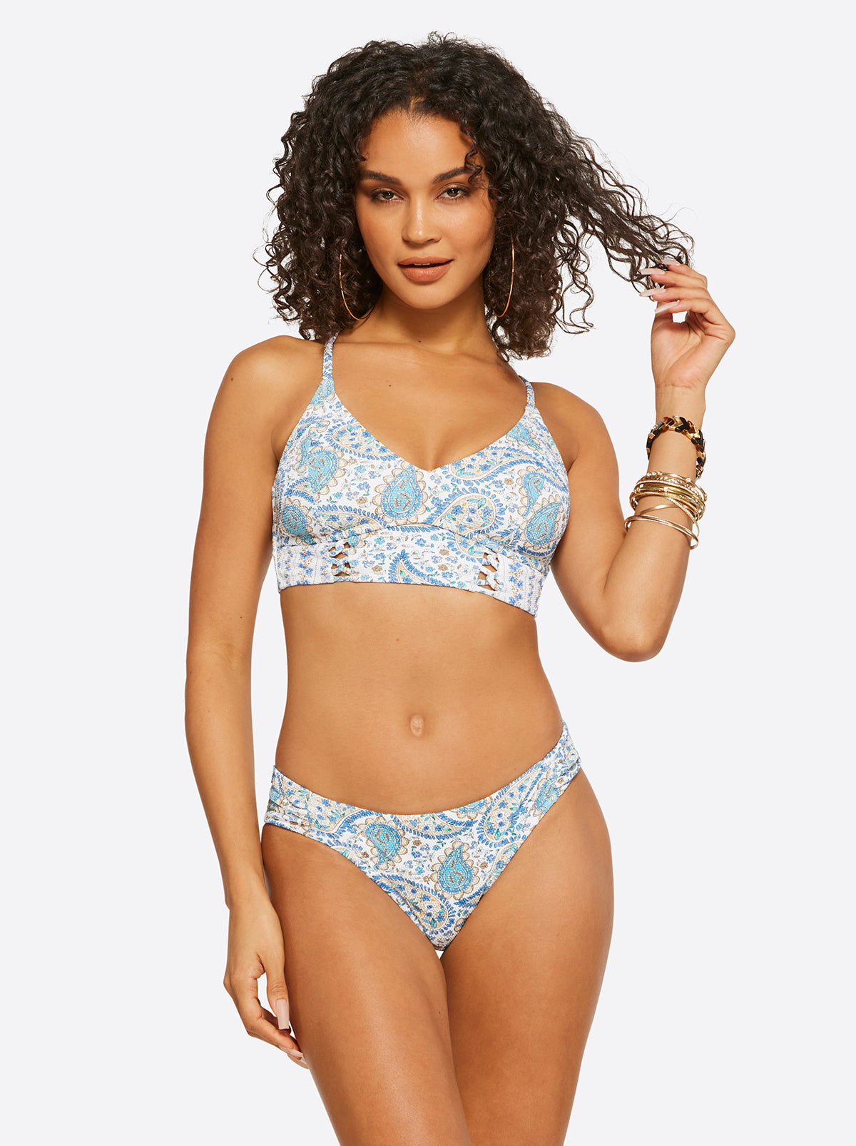 Sweetness Overload Cropped Cami in White Multi - Jessica Simpson Women