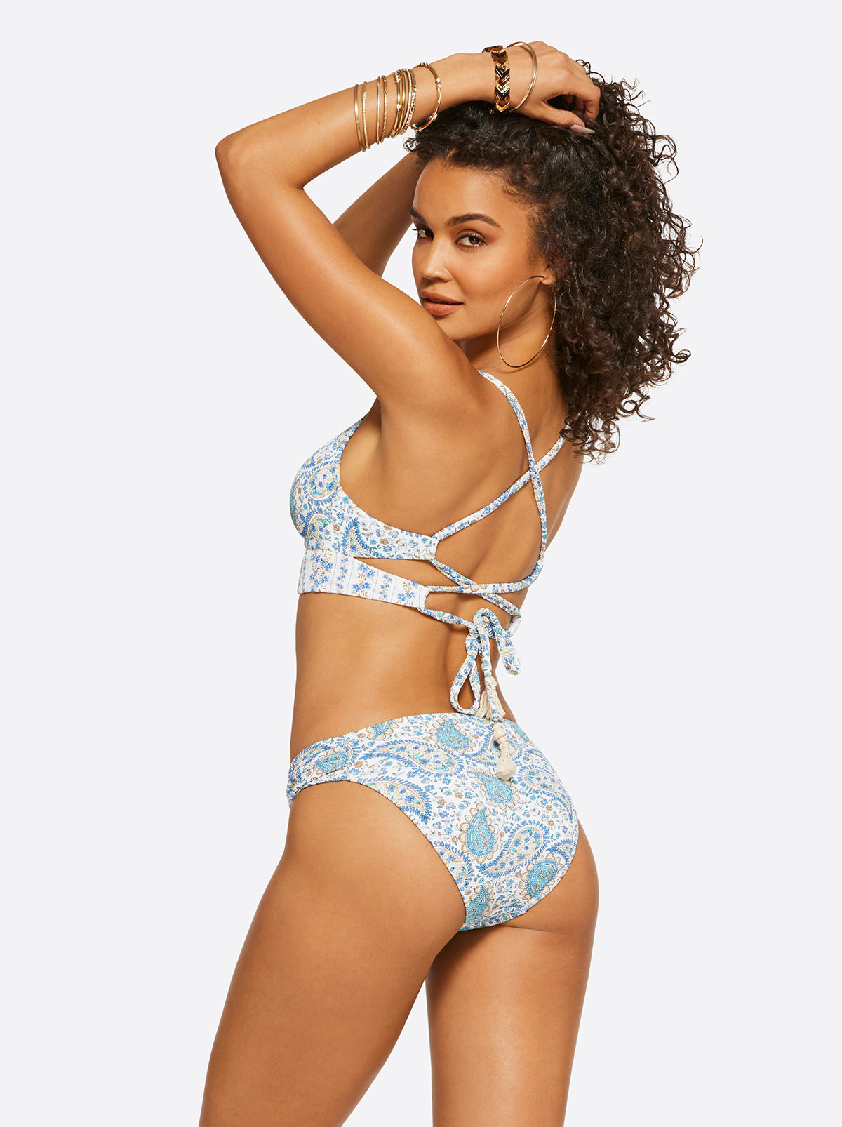 Sweetness Overload Cropped Cami in White Multi - Jessica Simpson Women