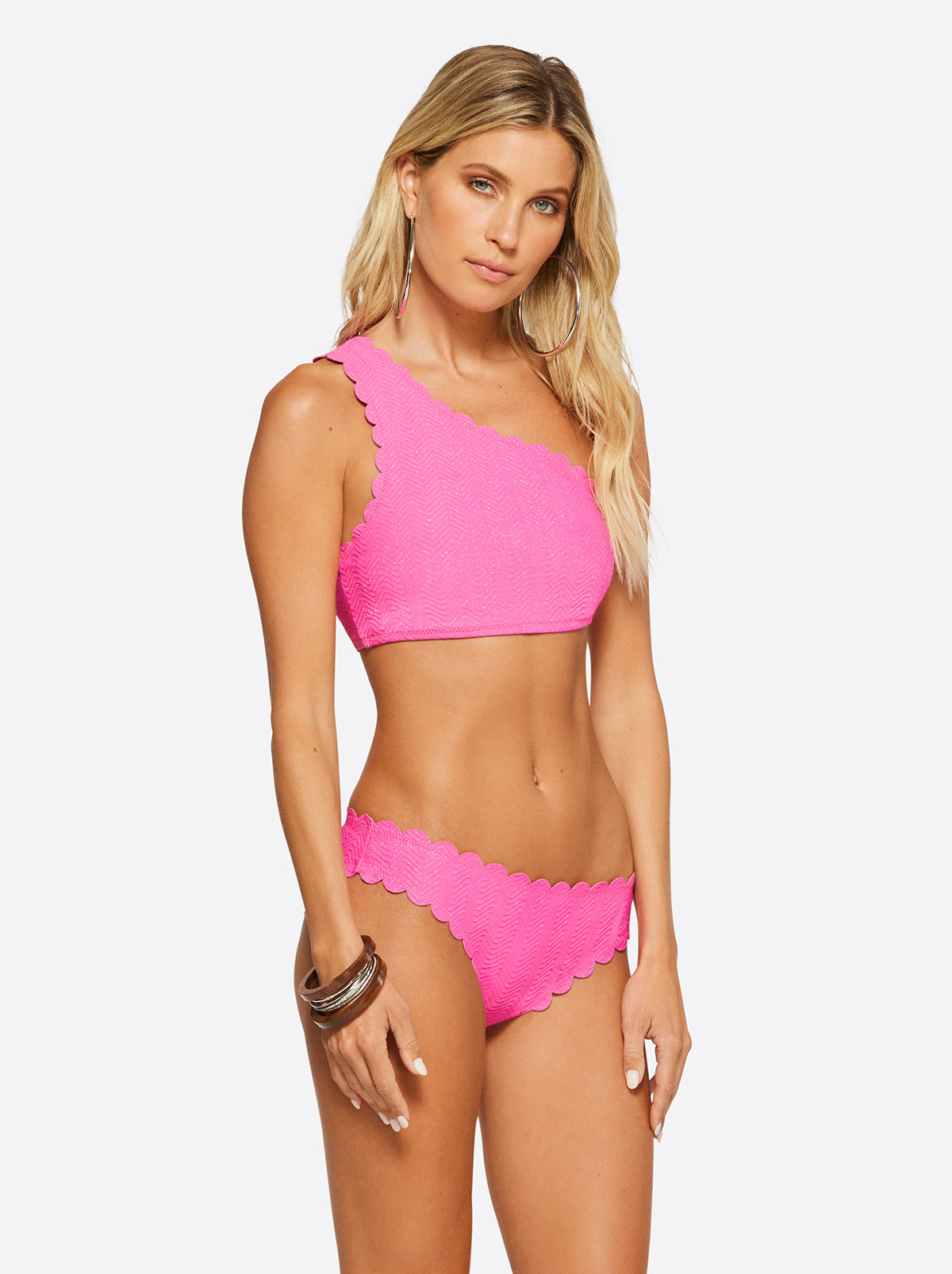 Under the Sea One Shoulder Top in Pink Parfait - Jessica Simpson Women